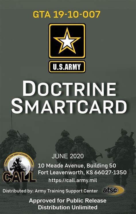 army smart cards|army doctrine smart card.